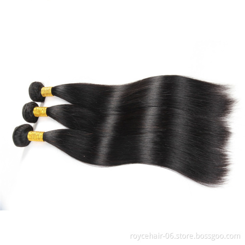 100% Unprocessed virgin hair bundles with lace closure, Indian human hair Xuchang Factory Remy Hair Vendor